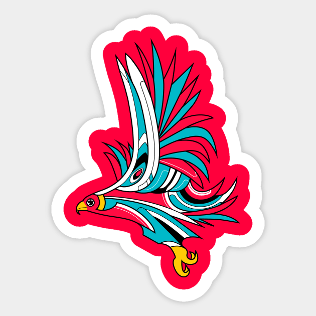 Hawk Deco 2 Sticker by qetza